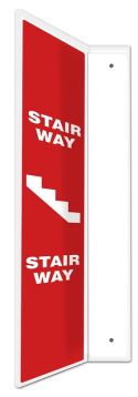 Safety Sign, Legend: STAIR WAY