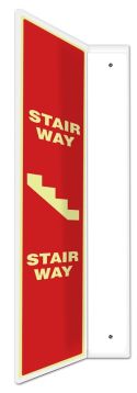 Safety Sign, Legend: STAIR WAY