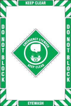 Emergency Eyewash Keep Clear Do not Block