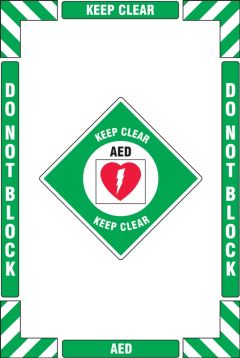 AED Keep Clear Do not Block