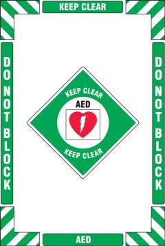 AED Keep Clear Do not Block
