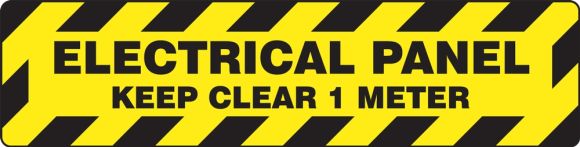 Electrical Panel Keep Clear 1 Meter