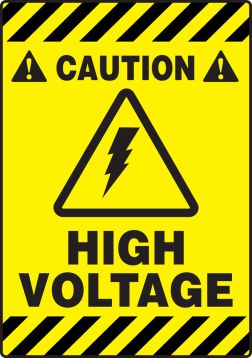Plant & Facility, Legend: CAUTION HIGH VOLTAGE