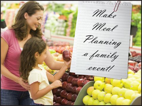 Motivation Product, Legend: MAKE MEAL PLANNING A FAMILY EVENT!