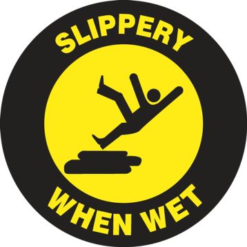 SLIPPERY WHEN WET W/GRAPHIC