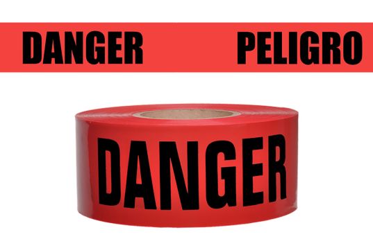 DANGER REPULPABLE BARRICADE TAPE