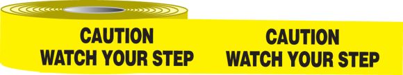 Organization / 5S / Lean, Legend: CAUTION WATCH YOUR STEP