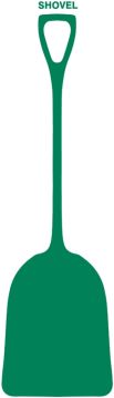 Labels, Letters & Numbers, Legend: Tool Shadows: Shovels
