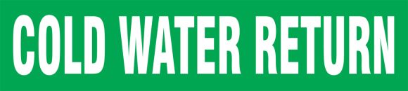 COLD WATER RETURN 