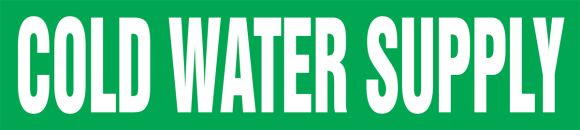 COLD WATER SUPPLY 