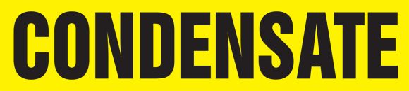 Pipe Marker, Legend: CONDENSATE