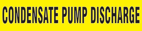 CONDENSATE PUMP DISCHARGE