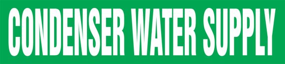 CONDENSER WATER SUPPLY 