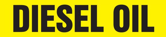 Pipe Marker, Legend: DIESEL OIL