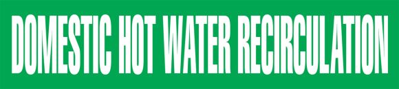 DOMESTIC HOT WATER RECIRCULATION