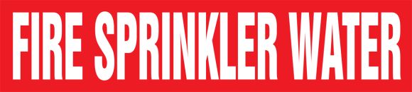 FIRE SPRINKLER WATER