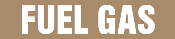 Pipe Marker, Legend: FUEL GAS