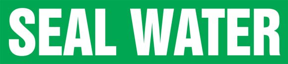 Pipe Marker, Legend: SEAL WATER