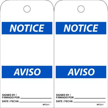 NOTICE bilingual TAG