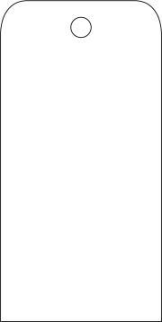 BLANK TAG WHITE