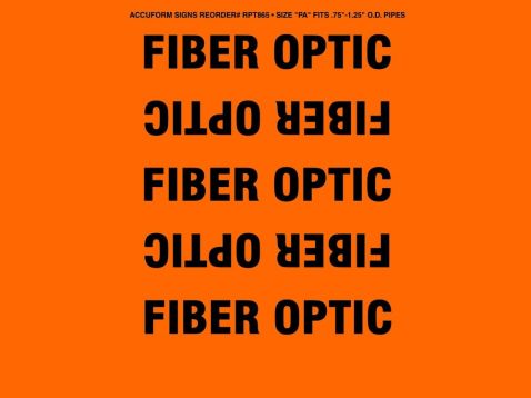 Pipe Marker, Legend: FIBER OPTIC