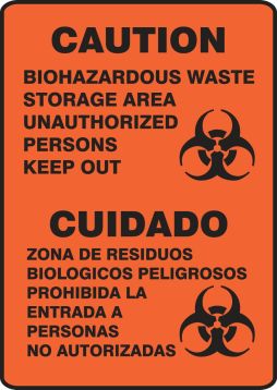 SAFETY SIGN - BILINGUAL