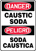 DANGER CAUSTIC SODA (BILINGUAL SPANISH)