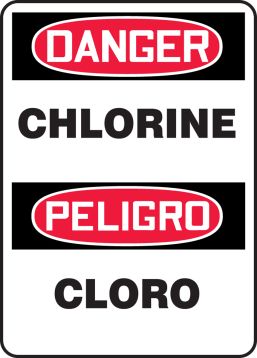 DANGER CHLORINE (BILINGUAL)