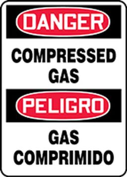 DANGER COMPRESSED GAS