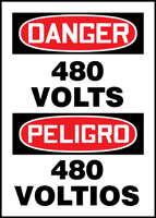 DANGER 480 VOLTS