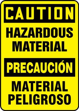 CAUTION HAZARDOUS MATERIAL