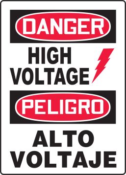 DANGER HIGH VOLTAGE (W/GRAPHIC)