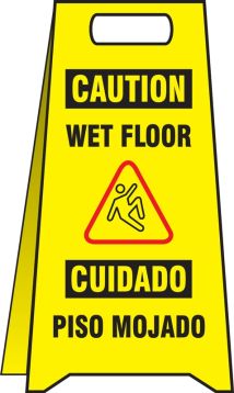 CAUTION CUIDADO WET FLOOR PISO MOJADO