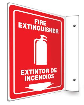 Safety Sign, Legend: FIRE EXTINGUISHER (BILINGUAL - SPANISH)