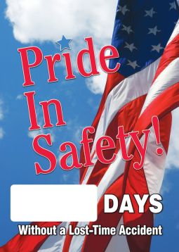 Digi-Day® 3 Magnetic Faces: Pride In Safety - _ Days Without A Lost-Time Accident