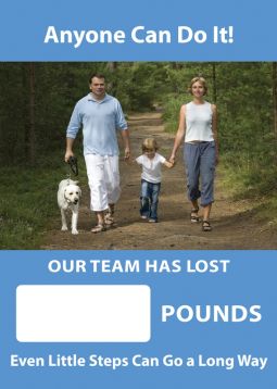 Digi-Day® 3 Magnetic Faces: Anyone Can Do It - Our Team Has Lost _ Pounds - Even Little Steps Can Go A Long Way