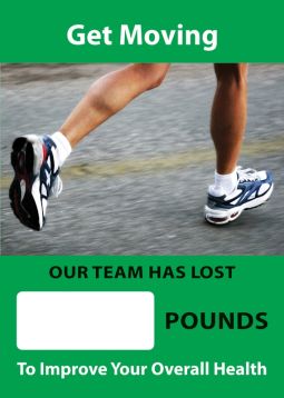 Digi-Day® 3 Magnetic Faces: Get Moving - Our Team Has Lost _ Pounds - To Improve Your Health