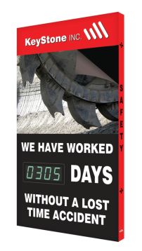 Custom Changeable Magnetic Face Digi-Day® 3 Electronic Scoreboard - Starter Set