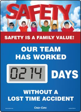 Motivation Product, Legend: SAFETY IS A FAMILY VALUE / OUR TEAM HAS WORKED #### DAYS WITHOUT A LOST TIME ACCIDENT