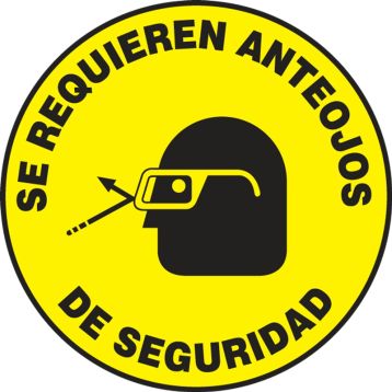 SAFETY GLASSES REQUIRED