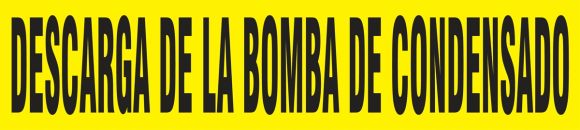 DESARGA DE LA BOMBA DE CONDENSADO