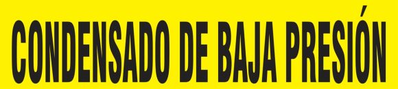 CONDENSADO DE BAJA PRESIÓN