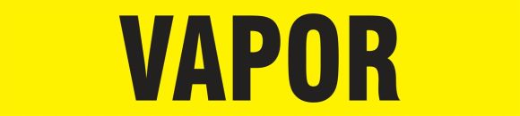 Pipe Marker, Legend: VAPOR