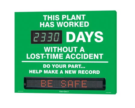 Motivation Product, Legend: DIGI-DAY® AND MOVING MESSAGE SCOREBOARD SIGN
