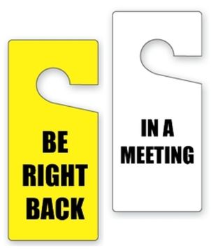 Custom Door Knob Hanger Tags