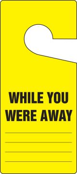 WHILE YOU WERE AWAY