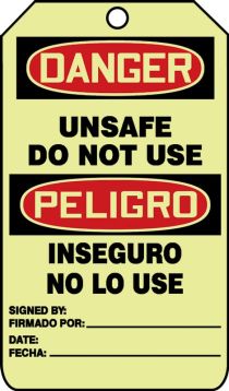 DANGER UNSAFE DO NOT USE