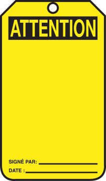 ATTENTION BLANK HEADER - FRENCH