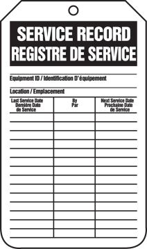 SERVICE RECORD / REGISTRE DE SERVICE ...