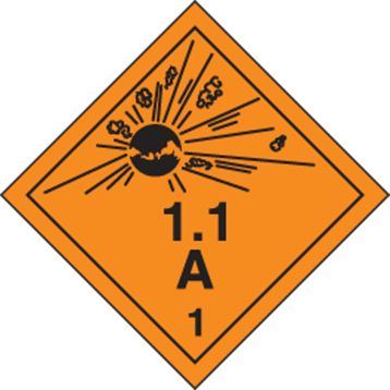 TDG PLACARD - TRANSPORTATION OF DANGEROUS GOODS